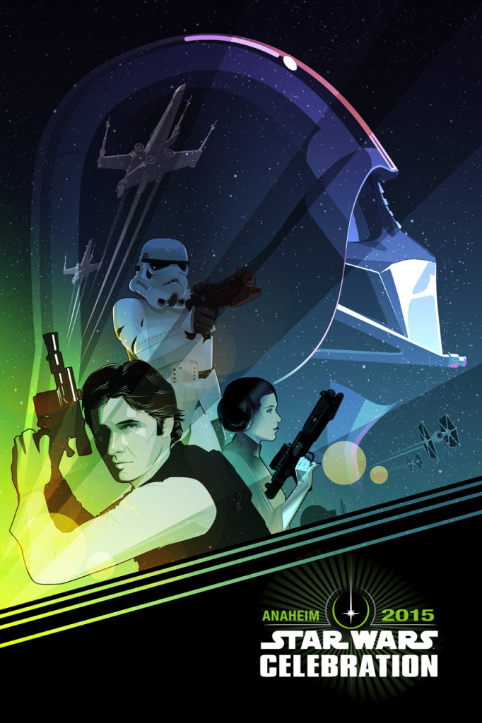 Star wars Celebration key art, poster by artist Craig Drake