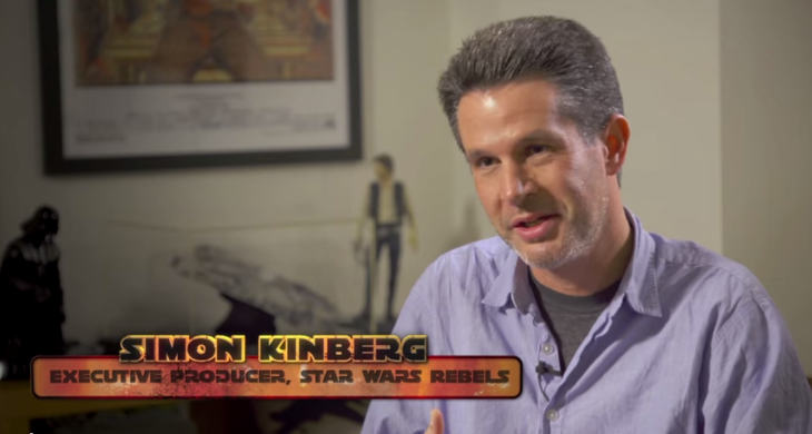 Screengrab of Simon Kinberg's interview for Disney's Star Wars Rebels 